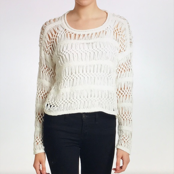 Cut25 open macrame pullover sweater S - Picture 10 of 16